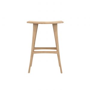 amandari barová stolička osso dub , barová stolička ethnicraft, dubová stolička, drevená barové stolička, barová stolička bez opierky a podrúčok, dizajnová barová stolička