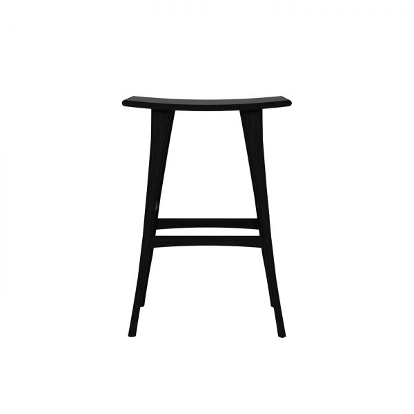 amandari barová stolička osso dub čierny, barová stolička ethnicraft, dubová stolička, drevená barové stolička, barová stolička bez opierky a podrúčok, dizajnová barová stolička
