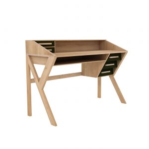 amandari pracovný stôl origami, drevený pracovný stôl, masívny dubový pracovný stôl, dubová dizajnový pracovný stôl, home office, písací stôl, dizajnový pracovný stôl s poličkou a zásuvkami, pracovný stôl, písací stôl, pracovňa, stôl do pracovne