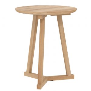 amandari príručný stolík tripod dub ethnicraft, svetlý drevený stolík, bočný stolík, príručný stolík, stolík s tromi nožičkami, dubový konferenčný stolík, stolík su kreslu, stolík, dizajnový stolík, stolík trojnožka, okrúhly s drevenými nohami, okrúhly stolík, stôl z dubu, nízky stolík, moderný dubový stolík