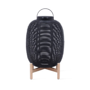 Svietidlo Tika Black s podnožou outdoor
